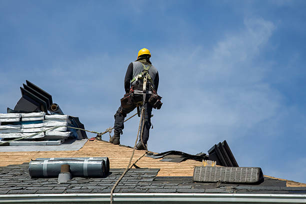 Professional Roof Replacement technician working in Fountain, MI